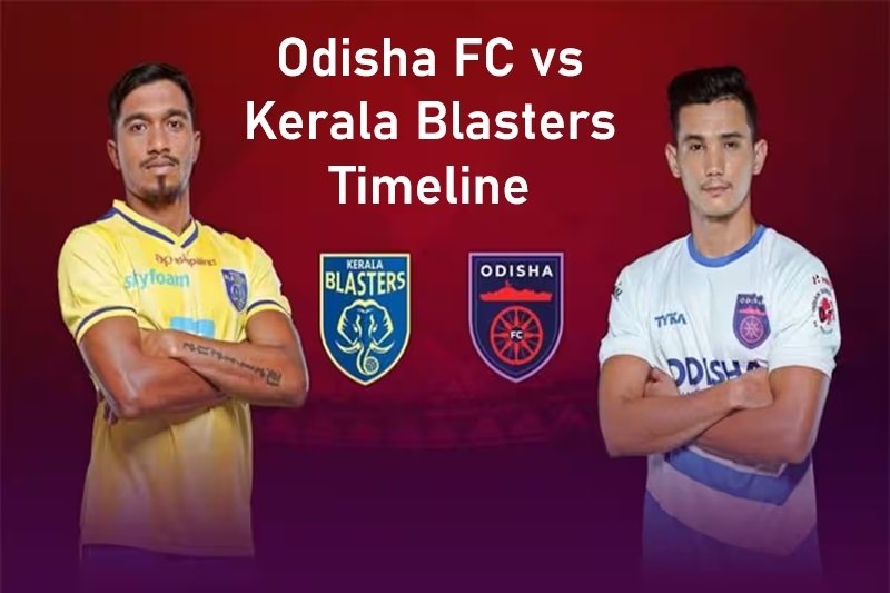Odisha FC vs Kerala Blasters Timeline